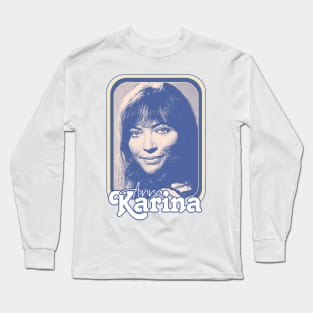 Anna Karina // ORIGINAL Retro Nouvelle Vague Fan Design Long Sleeve T-Shirt